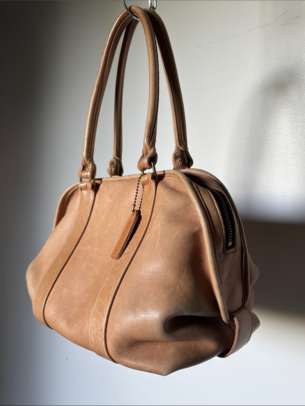 Vintage 1980’s Coach British Tan Brown Leather Hobo 💼 Collector Item - Picture 2 of 16